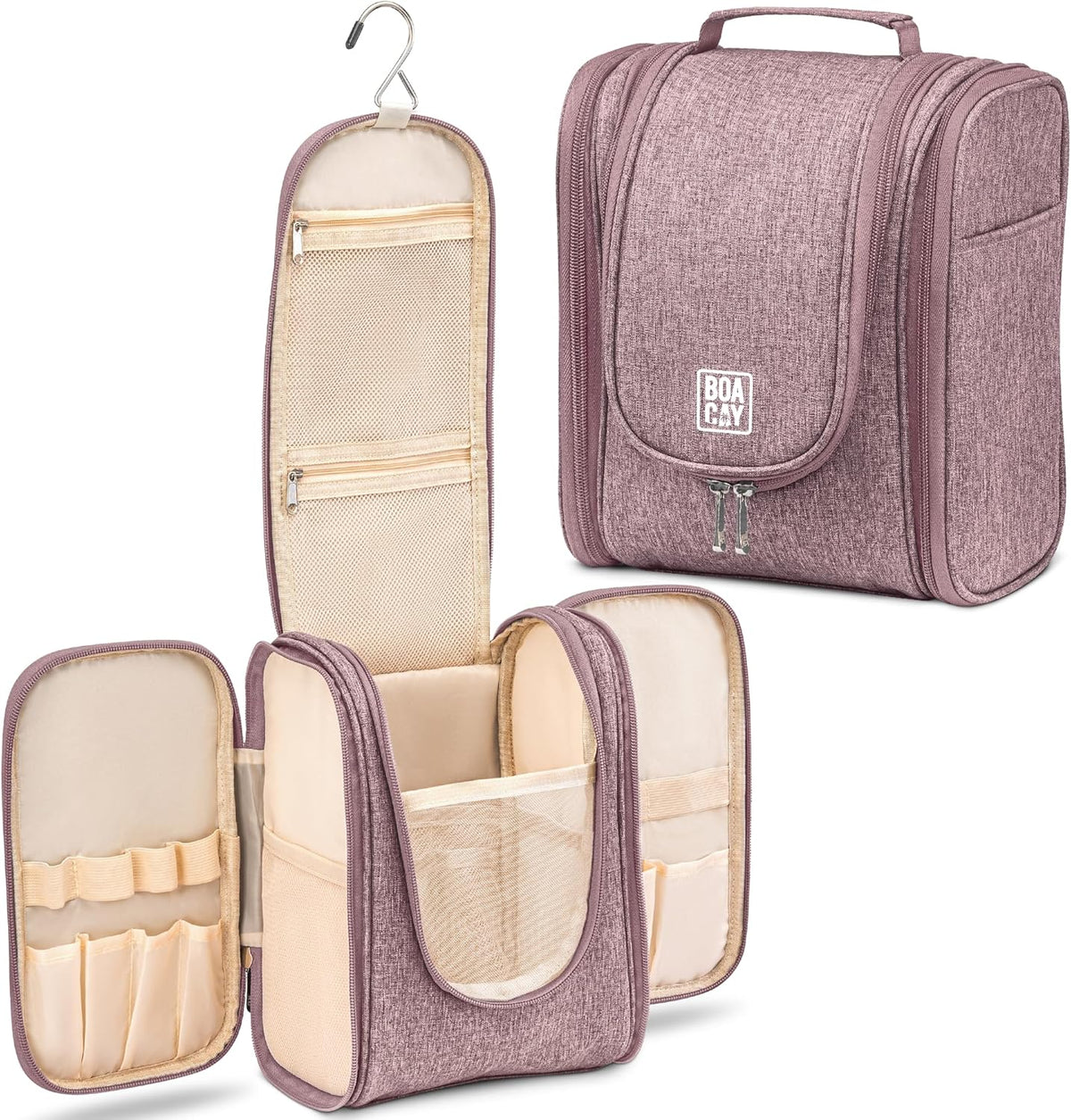 Premium Hanging Travel Toiletry Organizer for Men and Women - Versatile Makeup and Bathroom Accessories Kit for Travel Essentials