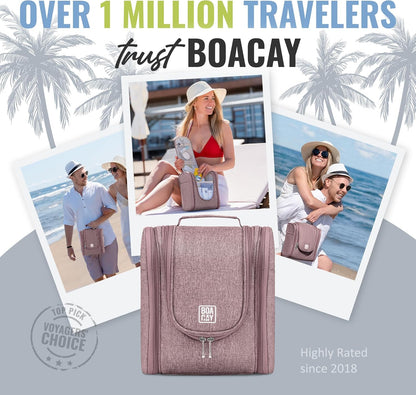 Premium Hanging Travel Toiletry Organizer for Men and Women - Versatile Makeup and Bathroom Accessories Kit for Travel Essentials