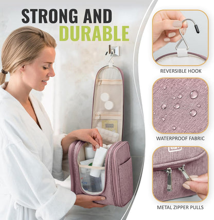 Premium Hanging Travel Toiletry Organizer for Men and Women - Versatile Makeup and Bathroom Accessories Kit for Travel Essentials