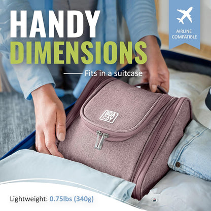 Premium Hanging Travel Toiletry Organizer for Men and Women - Versatile Makeup and Bathroom Accessories Kit for Travel Essentials